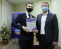 Представителя Молодежного парламента Вологды наградили благодарственным письмом партии «Единая Россия»