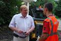 14 июля депутат Вологодской городской Думы Сергей Чуранов проверили ход работ по благоустройству двора на Герцена, 45. 
